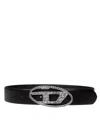 Diesel Belt With Oval D Buckle In Black