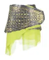 Diesel Belted Asymmetric Mini Skirt In Yellow