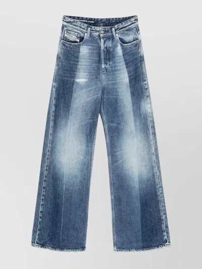 Diesel Belted Faded Five-pocket Trousers