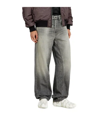 Diesel 2001 D-macro Cotton Jeans In Gray