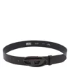 Diesel Oval D-buckle Leather Belt