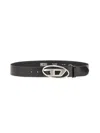 Diesel Belt With Oval D Buckle In Black