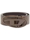 Diesel B-1dr Logo-buckle Belt In Brown