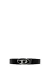 Diesel Leather Belt In Black