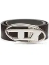 Diesel Cintura In Pelle Double-face In Brown