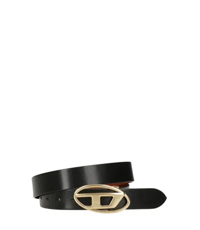 Diesel Belts Cognac In Black