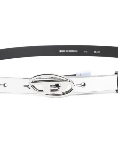 Diesel Belts In White