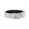 Diesel White Logo-plaque Leather Belt In White