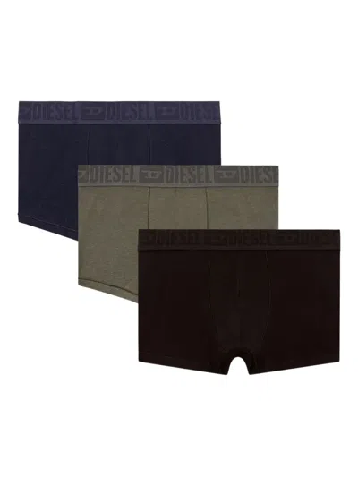 Diesel Benjamin-d-mono Boxers (pack Of Three) In Green
