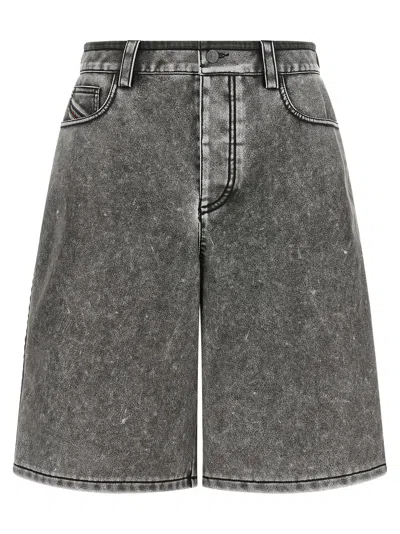Diesel Bermuda Shorts In Gray