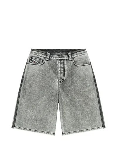 Diesel Bermuda Shorts In Pu In Gray