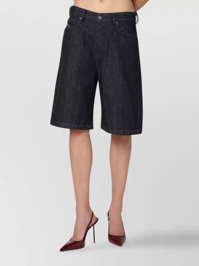 DIESEL BERMUDA SHORTS WITH BACK POCKETS AND BELT LOOPS