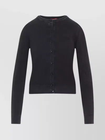 DIESEL BETHANIE RIBBED KNIT CARDIGAN