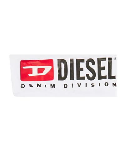 Diesel Bfb-bryna Logo-print Bikini Top In White