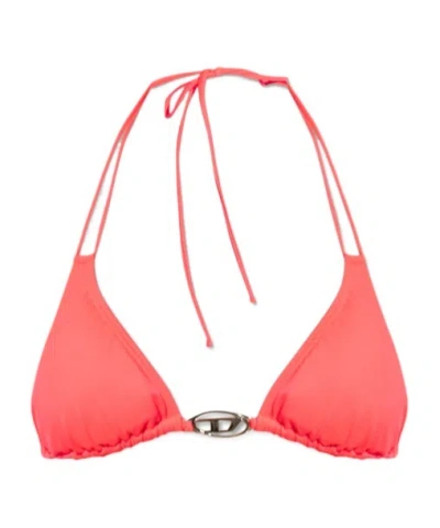 Diesel Bfb-sees-o Halterneck Bikini Top In Pink
