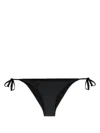 Diesel Maxi Logo Bikini Briefs In Recycled Nylon In Black  