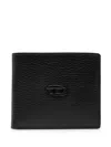 Diesel Bi-fold Leather Wallet For Coins S In Black