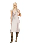 Diesel Bias Cut Dress With Asymmetrical Hem In Violet