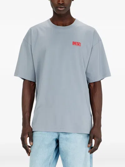 Diesel Bicotto Logo-print T-shirt In Blue