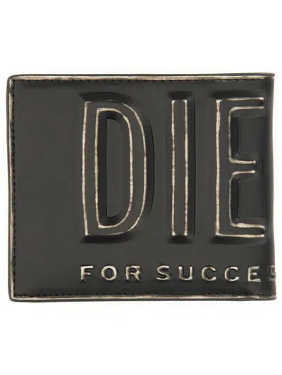 DIESEL DIESEL BIFOLD WALLET WITH 3D LOGO