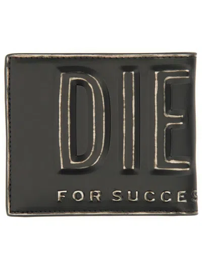 DIESEL DIESEL BIFOLD WALLET WITH 3D LOGO