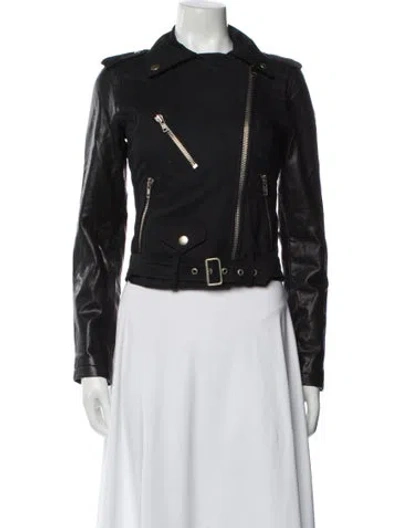 Pre-owned Diesel Biker Jacket In Black