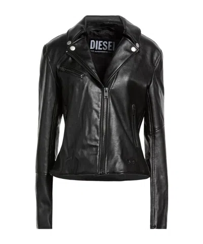 Diesel Biker Jacket In Black