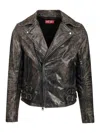Diesel Biker Jacket In Grey