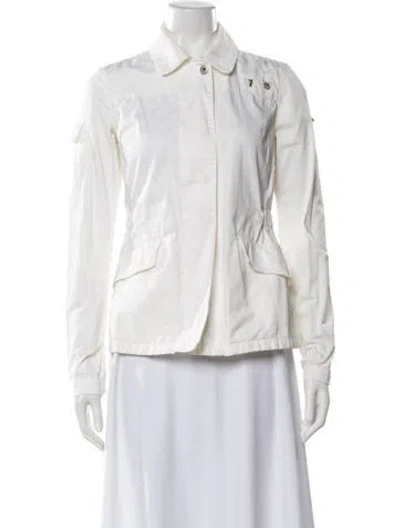 Pre-owned Diesel Biker Jacket In White