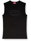 Diesel Bisco-bigoval Tank Top In Black
