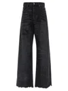 Diesel Jeans Dalla Gamba Ampia In Denim Nero  Donna In Black