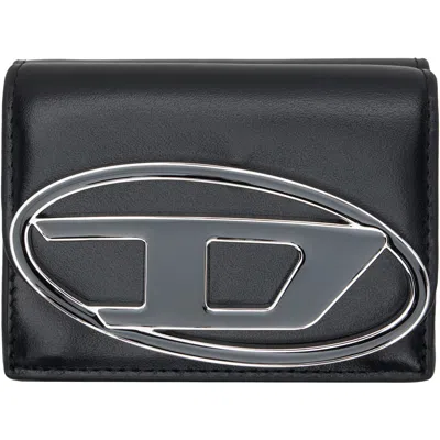 Diesel Black 1dr Coin Xs Ii Tri-fold Wallet In T8013