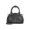 Diesel Women Black 1dr Dome Crossbody Mini Bowling Bag In Black
