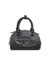 Diesel Women Black 1dr Dome Crossbody Mini Bowling Bag In Black