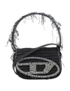 Diesel Black 1dr Hand Bag In Black