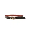 Diesel Black 1dr Solid Reversible Belt In Multi
