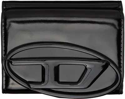 Diesel Black 1dr Trifold Wallet In T8013