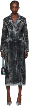 Diesel De-pia-fse Single-breasted Coat In 01