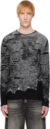 Diesel Jumper With Engineered Distressing In 900