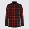 Diesel Button-up Shirt With Bold Checkered Pattern In Red