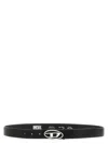 Diesel Black B-1dr-layer Belt In Animal Print