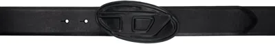 Diesel B-1dr Scratch Leather Belt In Braun