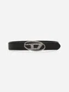 Diesel Black B-1dr Strass Belt