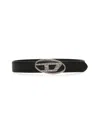 Diesel Women Black B-1dr Strass Belt In Black