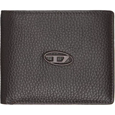 Diesel Black Bi-fold Grainy Leather Wallet