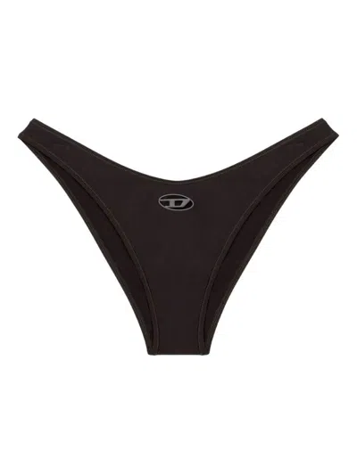 DIESEL BLACK BIKINI BOTTOMS WITH LOGO