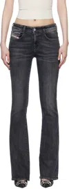 Diesel Black Bootcut 1969 D-ebbey Oenar Jeans In 02
