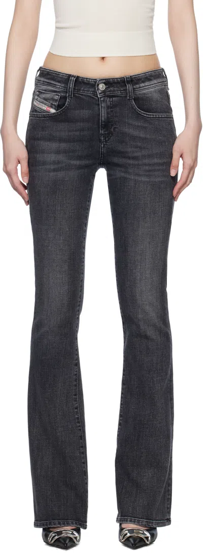 Diesel Black Bootcut 1969 D-ebbey Oenar Jeans In 02