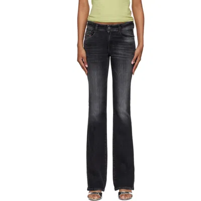 Diesel 1969 D-ebbey Bootcut Jeans In Black