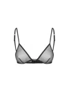 Diesel Luna-gft Triangle Cups Sheer Fabric In Black
